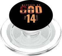 Blessed By God For 14 Years 14th Birthday Religious Theme PopSockets PopGrip for MagSafe