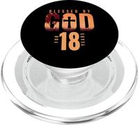 Blessed By God For 18 Years 18th Birthday Religious Theme PopSockets PopGrip for MagSafe