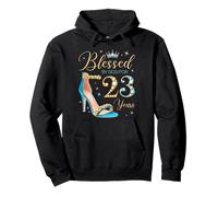 Blessed by God for 23 Years Old 23rd Birthday Party Queens Pullover Hoodie