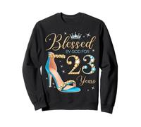 Blessed by God for 23 Years Old 23rd Birthday Party Queens Sweatshirt