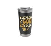 Blessed By God for 27 Years 27th Birthday Religious Theme Stainless Steel Insulated Tumbler