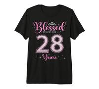 Blessed by God for 28 Years Old 28th Birthday 28th Bday Premium T-Shirt