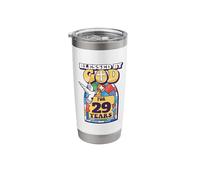 Blessed By God for 29 Years 29th Birthday Religious Theme Stainless Steel Insulated Tumbler