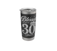 Blessed by God for 30 Years Fancy 30th Birthday Queen Stainless Steel Insulated Tumbler