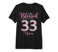 Blessed by God for 33 Years Old 33rd Birthday 33rd Bday Premium T-Shirt