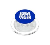 Blessed By God For 35 Years Old 35th Great Birthday Party PopSockets PopGrip for MagSafe