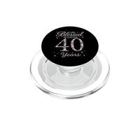 Blessed by God for 40 Years Old 40th Birthday Party Queen PopSockets PopGrip for MagSafe