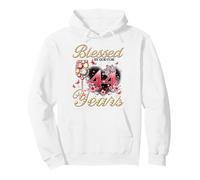 Blessed by God for 44 Years Old Women 44th Birthday Queen Pullover Hoodie