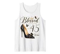 Blessed by God for 45 Years Old 45th Birthday Tank Top