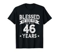 Blessed By God For 46 Years Old 46th Birthday Gifts For Men T-Shirt