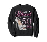 Blessed By God For 50 Years Old 50th Birthday Party Queens Sweatshirt