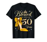 Blessed By God For 50 Years Old 50th Birthday Woman Queen T-Shirt