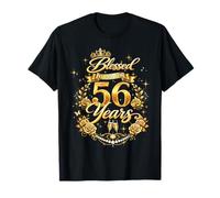 Blessed by God for 56 Years Old Women 56th Birthday Queen T-Shirt