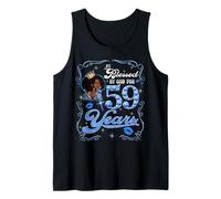 Blessed by God for 59 Years Old Women 59th Birthday Queen Tank Top