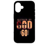 Blessed By God For 60 Years 60th Birthday Religious Theme Case for iPhone 16