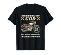 Blessed by God for 61 Years Old Motorcycle 61st Birthday T-Shirt