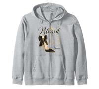 Blessed By God For 63 Years Old 63rd Birthday Party Queen Zip Hoodie