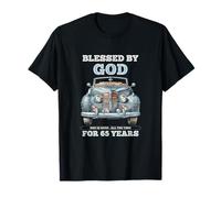 Blessed by God for 65 Years Old Vintage Car 65th Birthday T-Shirt