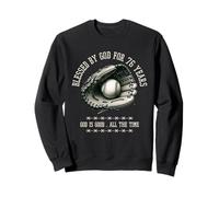Blessed By God For 76 Years Old Baseball 76th Birthday Gifts Sweatshirt