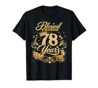 Blessed by God for 78 Years Old Women 78th Birthday Queen Value Graphic T-Shirt