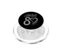 Blessed by God for 80 Years 80th Birthday Party PopSockets PopGrip for MagSafe