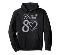 Blessed by God for 80 Years 80th Birthday Party Pullover Hoodie