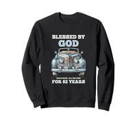 Blessed By God For 82 Years Old Vintage Car 82nd Birthday Sweatshirt