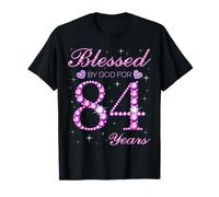 Blessed by God for 84 Years Old 84th Birthday Party T-Shirt
