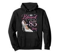Blessed By God For 85 Years Old 85th Birthday Party Queens Pullover Hoodie