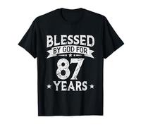 Blessed By God For 87 Years Old 87th Birthday Gifts For Men T-Shirt