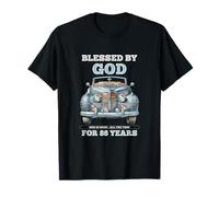 Blessed by God for 88 Years Old Vintage Car 88th Birthday T-Shirt