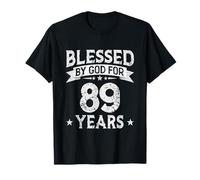 Blessed By God For 89 Years Old 89th Birthday Gifts For Men T-Shirt