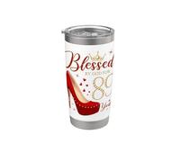 Blessed By God for 89 Years Old 89th Birthday Party Stainless Steel Insulated Tumbler