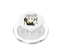 Blessed by God for 91 Years Old 91st Birthday PopSockets PopGrip for MagSafe
