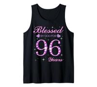 Blessed by God for 96 Years Old 96th Birthday Party Tank Top