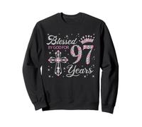 Blessed by God For 97 Years Old 97th Birthday Gift For Women Sweatshirt