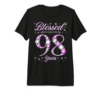 Blessed by God for 98 Years Old 98th Birthday B-Day Party Premium T-Shirt