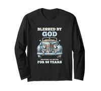 Blessed by God for 98 Years Old Vintage Car 98th Birthday Long Sleeve T-Shirt