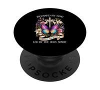 Blessed by God Led by the Holy Spirit Christian Butterfly PopSockets Adhesive PopGrip