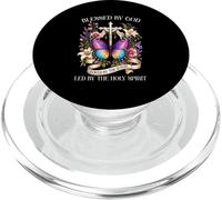 Blessed by God Led by the Holy Spirit Christian Butterfly PopSockets PopGrip for MagSafe