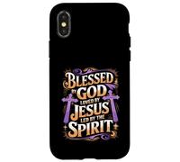 Blessed by God Loved by Jesus Christian Faith Believers Case for iPhone X/XS
