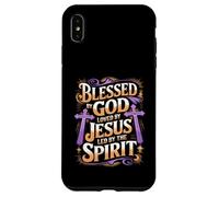 Blessed by God Loved by Jesus Christian Faith Believers Case for iPhone XS Max