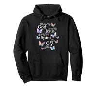 Blessed By God Loved By Jesus For 97 Years Old 97th Birthday Pullover Hoodie