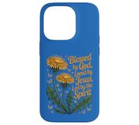 Blessed by God Loved by Jesus Led by Spirit Christian Faith Case for iPhone 14 Pro