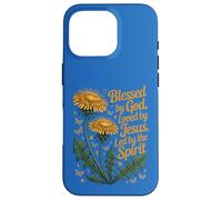 Blessed by God Loved by Jesus Led by Spirit Christian Faith Case for iPhone 16 Pro
