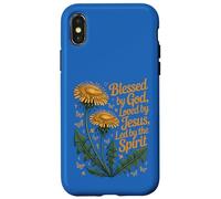Blessed by God Loved by Jesus Led by Spirit Christian Faith Case for iPhone X/XS