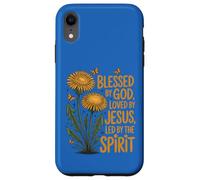Blessed by God Loved by Jesus Led by Spirit Christian Faith Case for iPhone XR
