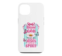 Blessed by God Loved by Jesus Led by Spirit Tee Case for iPhone 13