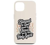 Blessed By God Loved By Jesus Led by the Holy Spirit Case for iPhone 13