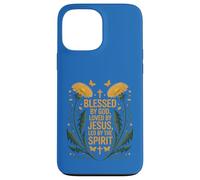 Blessed By God Loved By Jesus Led By The Spirit Christian Case for iPhone 13 Pro Max